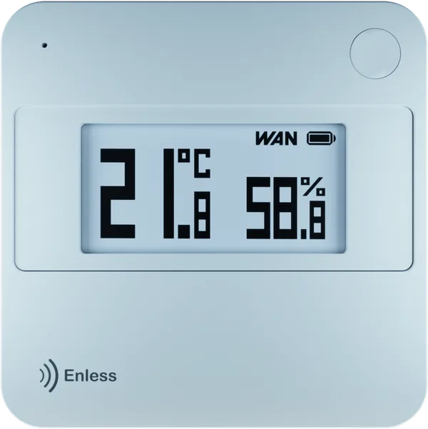Enless Wireless Capteur de température humidité avec écran LoRaWAN TX T&H E-INK AMB 600-052